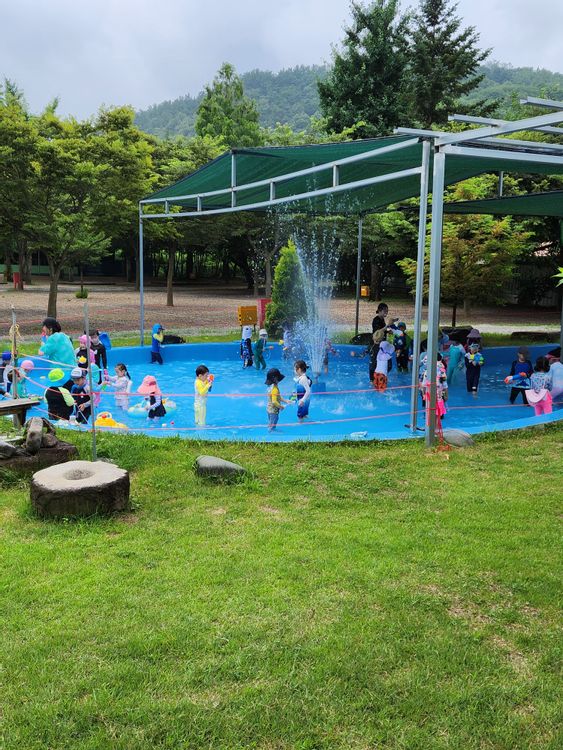 늘푸른체험학교 글램핑오토캠핑장 — 경북 영천의 오토캠핑 · 글램핑 전경